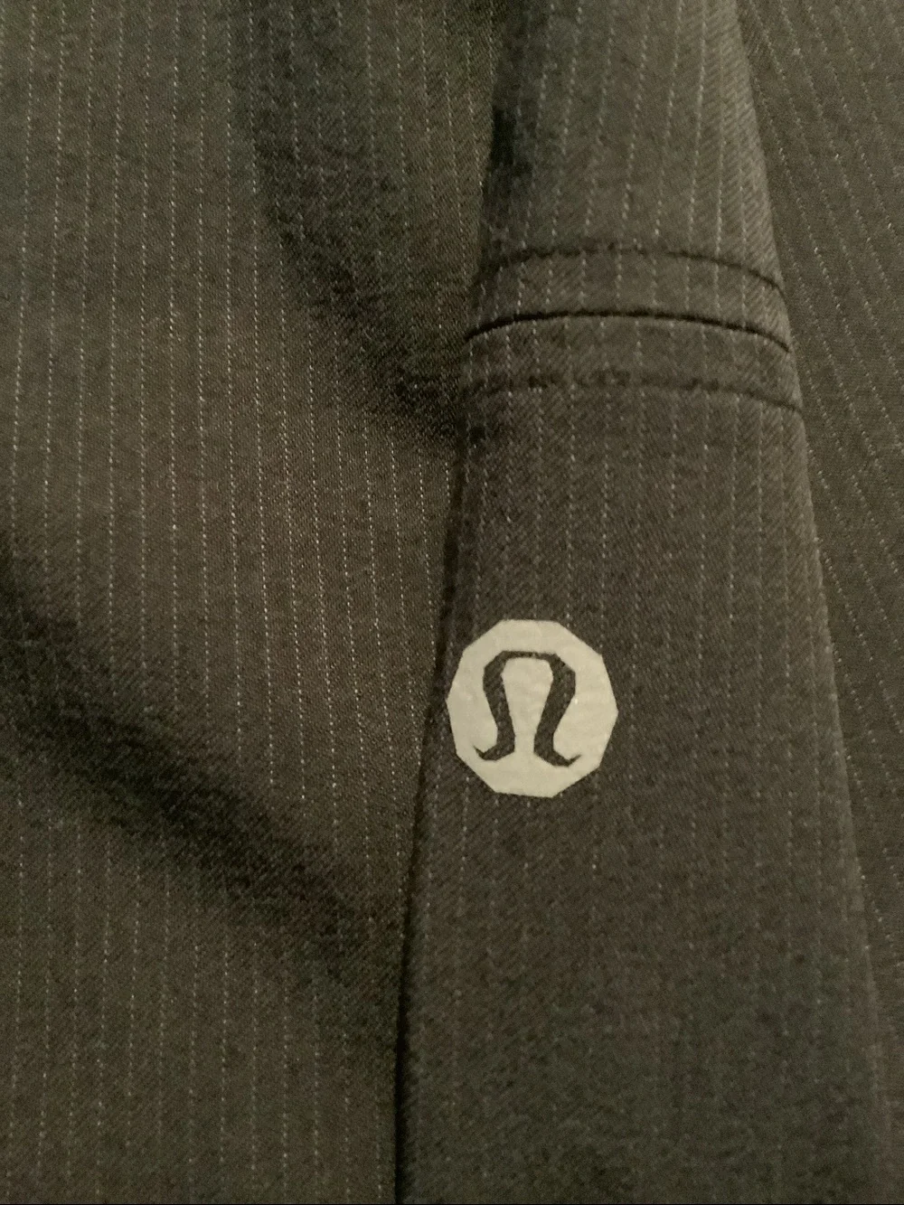 lululemon athletica Black Workout Pants‎ with Logo Button